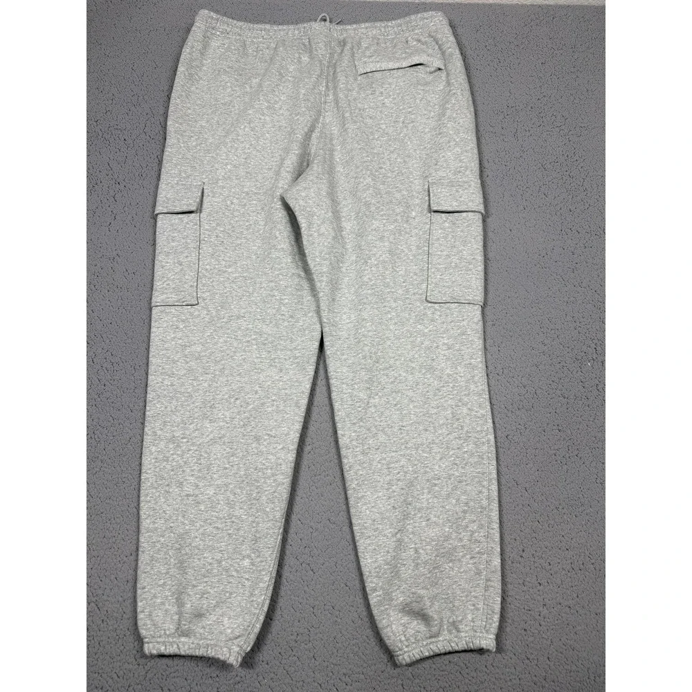 Nike‎ Sweatpants Mens XL Gray Fleece Cargo Joggers Pants Athletic FN3805-063